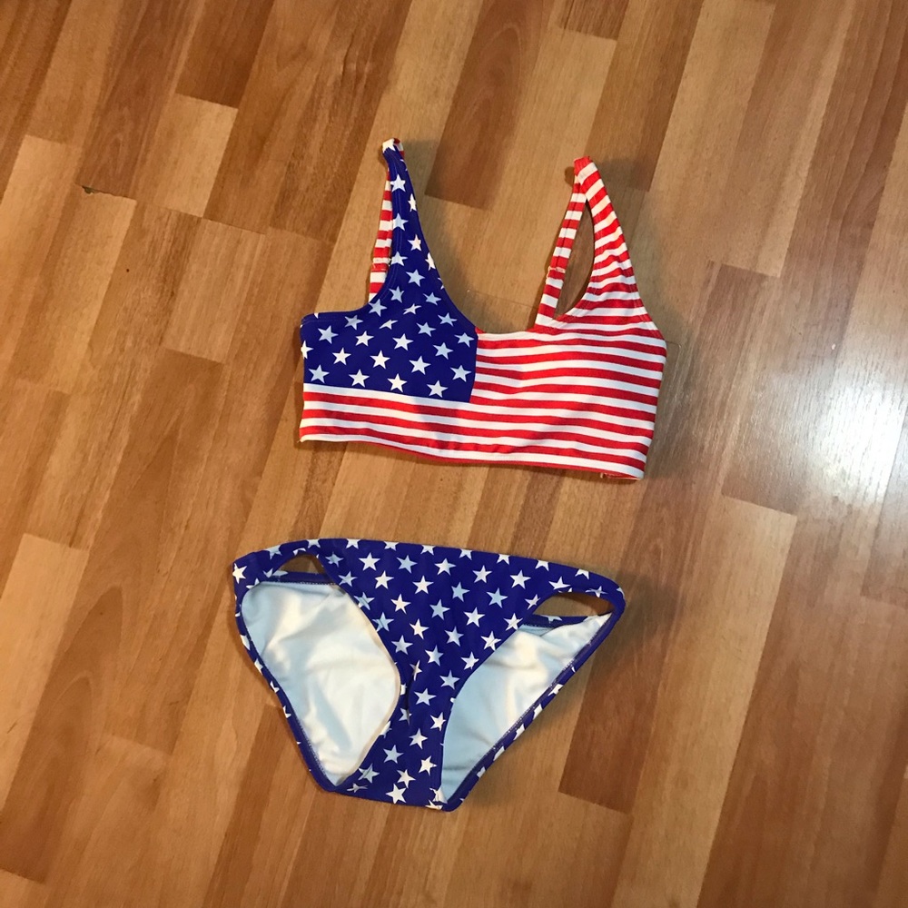 American flag bikini